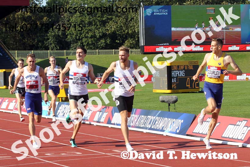 Mens 1500 metres, 2019 Muller British Championships, Alexander Stadium, Birmingham. Photo: David T. Hewitson/Sports for All Pics